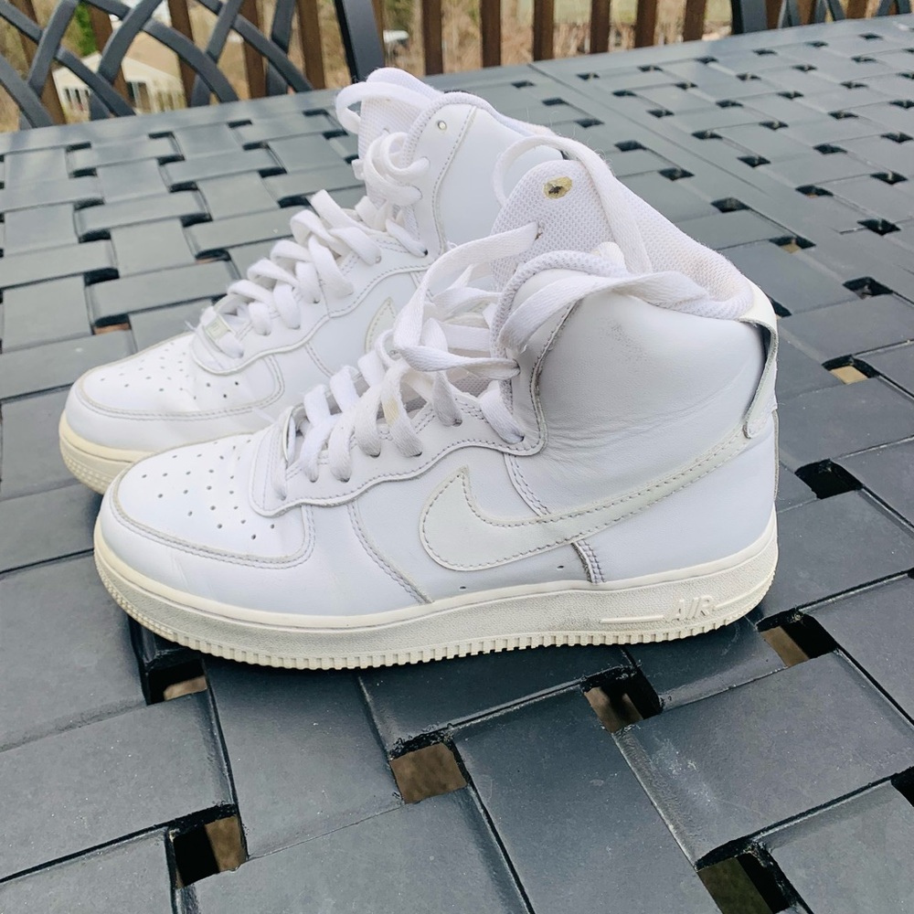 Nike White High-Top Sneakers